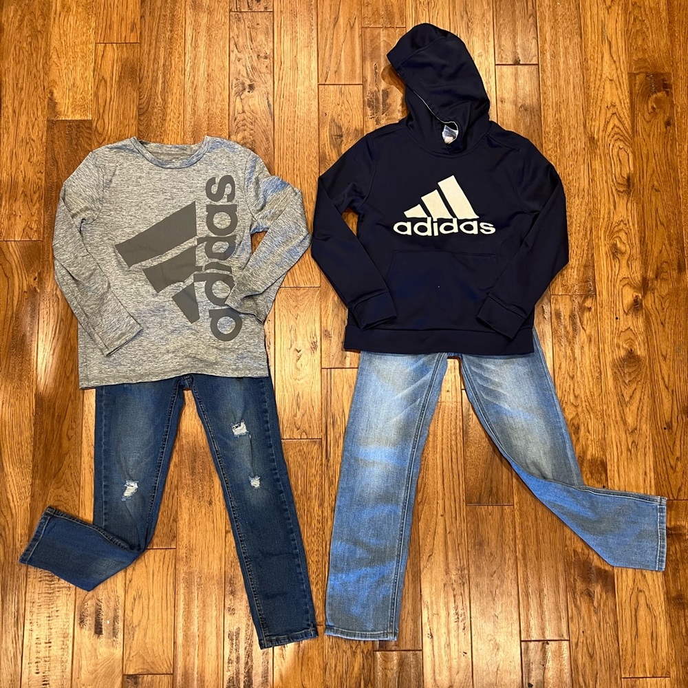 Boy’s 10/12 lot Adidas